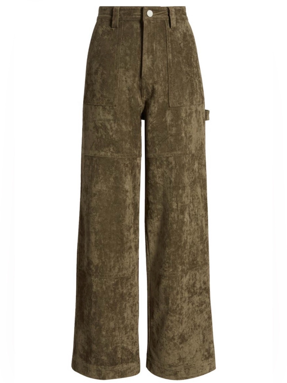 BLANKNYC Franklin Rib Cage Faux Suede Carpenter Pants, Size 27